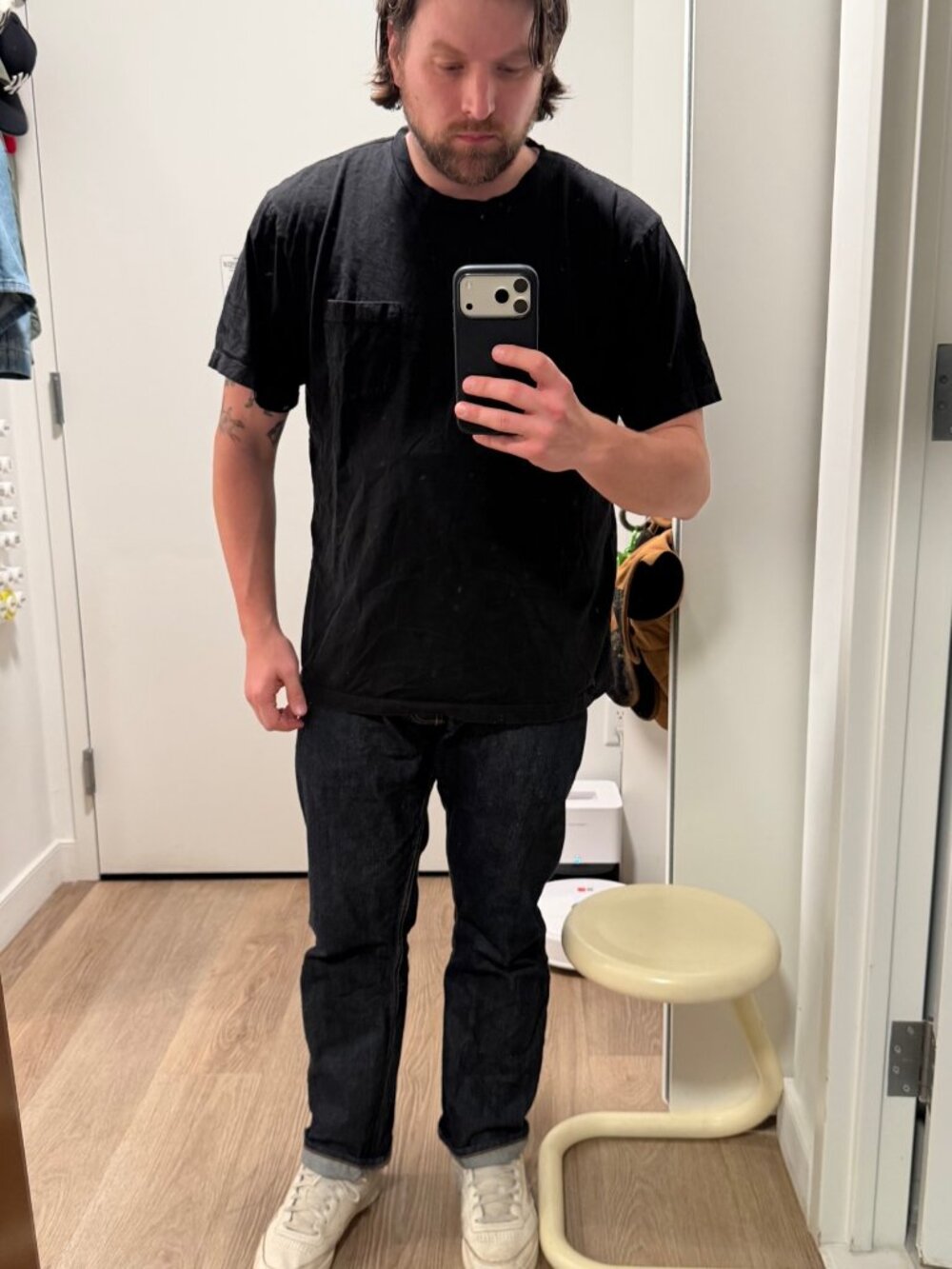 John Elliott Black Pocket T-Shirt — Size 4